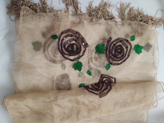 Artistieke gezichtssjaal - één maat